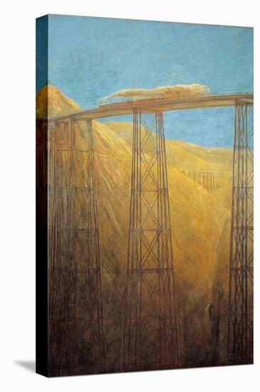 Pacific Railway-Gaetano Previati-Stretched Canvas