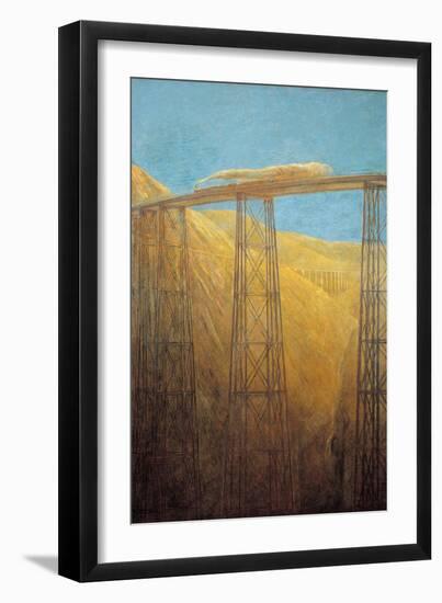 Pacific Railway-Gaetano Previati-Framed Art Print