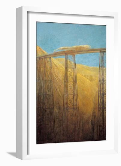 Pacific Railway-Gaetano Previati-Framed Art Print