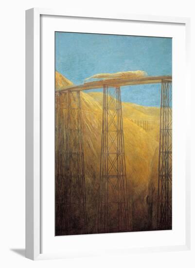 Pacific Railway-Gaetano Previati-Framed Art Print