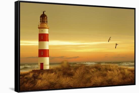 Pacific Sunset 5-Carlos Casamayor-Framed Stretched Canvas