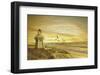 Pacific Sunset 6-Carlos Casamayor-Framed Art Print