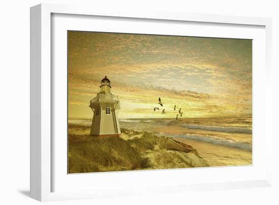 Pacific Sunset 6-Carlos Casamayor-Framed Giclee Print