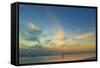 Pacific Sunset at Popular Playa Guiones Surf Beach-Rob Francis-Framed Stretched Canvas