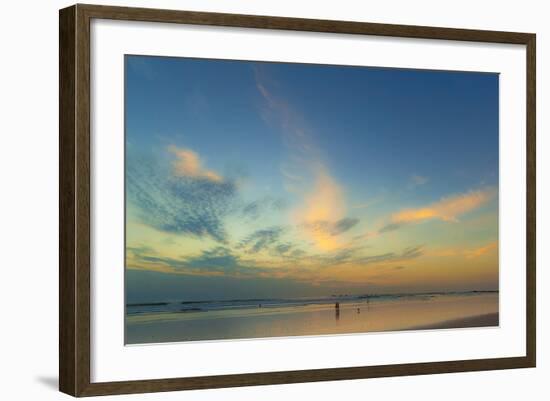 Pacific Sunset at Popular Playa Guiones Surf Beach-Rob Francis-Framed Photographic Print