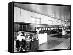 Pacific Telephone Co. Operating Room, 1902-Asahel Curtis-Framed Stretched Canvas