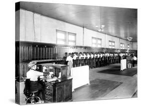 Pacific Telephone Co. Operating Room, 1902-Asahel Curtis-Stretched Canvas