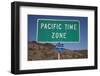 Pacific Time Zone Road Sign-Joseph Sohm-Framed Photographic Print