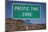 Pacific Time Zone Road Sign-Joseph Sohm-Mounted Photographic Print