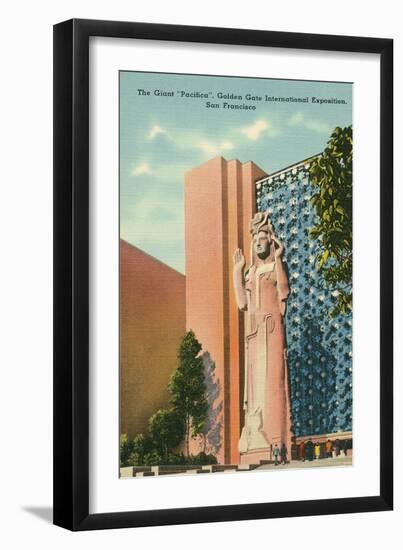 Pacifica Statue at San Francisco World's Fair-null-Framed Art Print