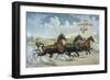 Pacing for a Grand Purse-Currier & Ives-Framed Giclee Print