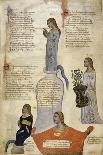 Robert of Anjou (From Regia Carmina by Convenevole Da Prat)-Pacino Di Buonaguida-Stretched Canvas