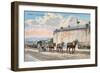 Pack Animals Hauling Cart, Genoa-null-Framed Premium Giclee Print