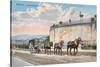 Pack Animals Hauling Cart, Genoa-null-Stretched Canvas