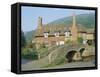 Pack Horse Bridge, Allerford, Exmoor, Somerset, England, UK-Rob Cousins-Framed Stretched Canvas