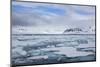 Pack Ice, and Glacier in Background, Spitsbergen, Svalbard, Norway, Scandinavia, Europe-Thorsten Milse-Mounted Photographic Print