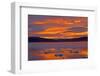 Pack ice at sunset, Wrangel island, Far East Russia.-Sylvain Cordier-Framed Photographic Print