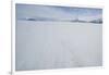 Pack Ice with Mountain Range in Distance-DLILLC-Framed Photographic Print