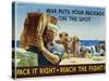 Pack it Right to Reach the Fight! Poster-John Falter-Stretched Canvas