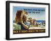 Pack it Right to Reach the Fight! Poster-John Falter-Framed Premium Photographic Print