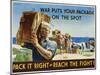 Pack it Right to Reach the Fight! Poster-John Falter-Mounted Premium Photographic Print