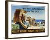 Pack it Right to Reach the Fight! Poster-John Falter-Framed Photographic Print