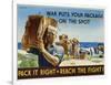 Pack it Right to Reach the Fight! Poster-John Falter-Framed Photographic Print