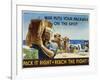 Pack it Right to Reach the Fight! Poster-John Falter-Framed Photographic Print