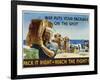 Pack it Right to Reach the Fight! Poster-John Falter-Framed Photographic Print