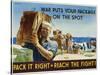 Pack it Right to Reach the Fight! Poster-John Falter-Stretched Canvas