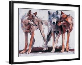 Pack Leaders, 2001-Mark Adlington-Framed Giclee Print