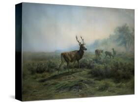 Pack of Deer in Foggy Mountain Landscape, 1875-Maria-Rosa Bonheur-Stretched Canvas