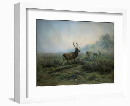 Pack of Deer in Foggy Mountain Landscape, 1875-Maria-Rosa Bonheur-Framed Giclee Print