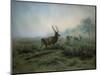 Pack of Deer in Foggy Mountain Landscape, 1875-Maria-Rosa Bonheur-Mounted Giclee Print