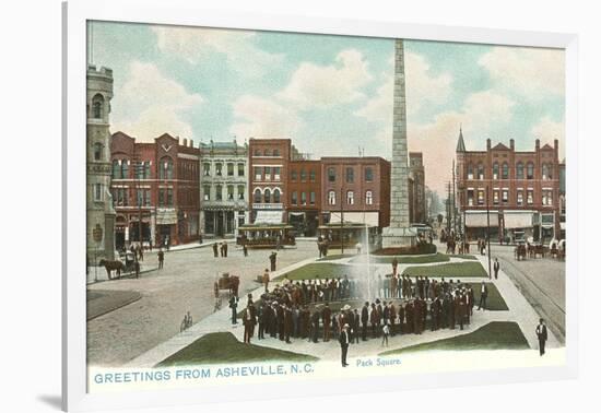 Pack Square, Asheville, North Carolina-null-Framed Art Print