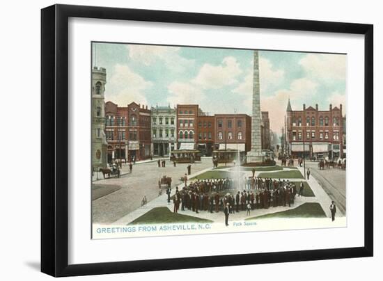 Pack Square, Asheville, North Carolina-null-Framed Art Print