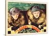 Pack Up Your Troubles, L-R: Stan Laurel, Oliver Hardy on Lobbycard, 1932-null-Stretched Canvas