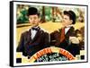 Pack Up Your Troubles, L-R: Stan Laurel, Oliver Hardy on Lobbycard, 1932-null-Framed Stretched Canvas