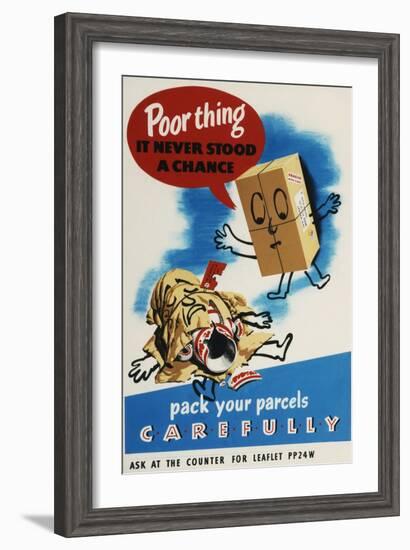 Pack Your Parcels Carefully-null-Framed Art Print