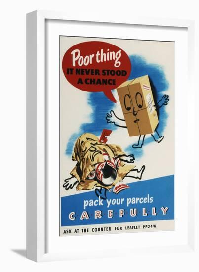 Pack Your Parcels Carefully-null-Framed Art Print