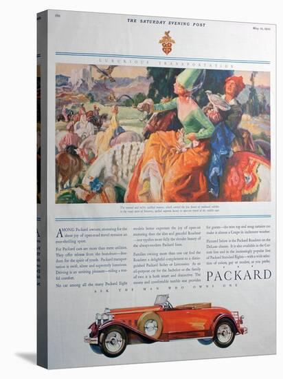 Packard Car Advert, 1930-null-Stretched Canvas