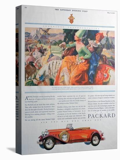 Packard Car Advert, 1930-null-Stretched Canvas