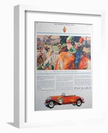 Packard Car Advert, 1930-null-Framed Giclee Print