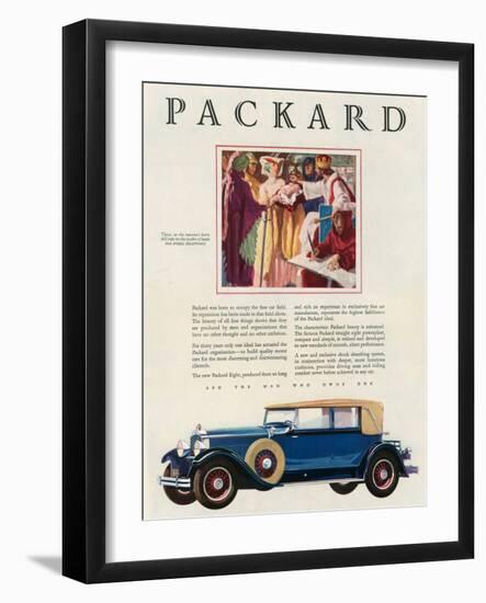 Packard, Magazine Advertisement, USA, 1929-null-Framed Giclee Print