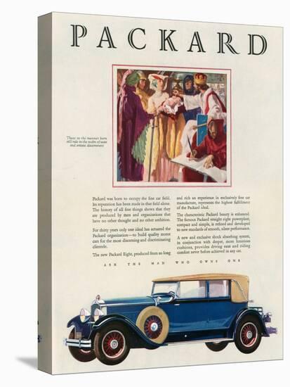 Packard, Magazine Advertisement, USA, 1929-null-Stretched Canvas