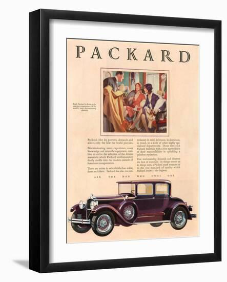 Packard, Magazine Advertisement, USA, 1929-null-Framed Giclee Print