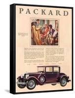 Packard, Magazine Advertisement, USA, 1929-null-Framed Stretched Canvas