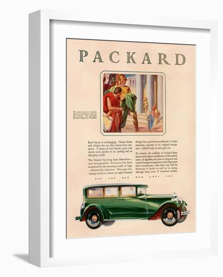 Packard, Magazine Advertisement, USA, 1929-null-Framed Giclee Print