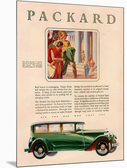 Packard, Magazine Advertisement, USA, 1929-null-Mounted Giclee Print