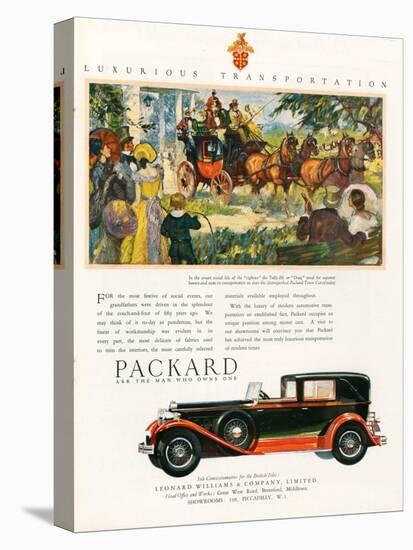 Packard, Magazine Advertisement, USA, 1930-null-Stretched Canvas